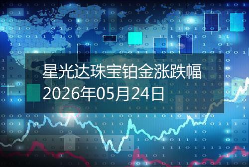 星光达珠宝铂金涨跌幅 2026年05月24日
