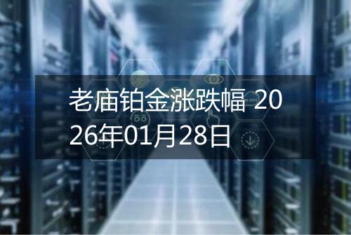 老庙铂金涨跌幅 2026年01月28日