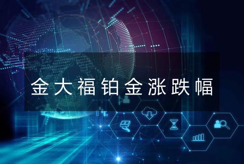 金大福铂金涨跌幅