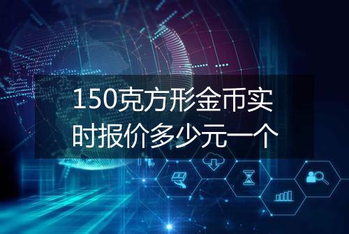 150克方形金币实时报价多少元一个